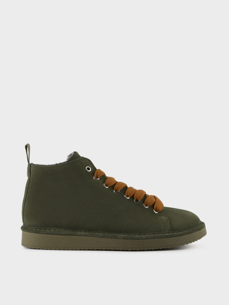 POLACCHINO UOMO P01 FUR VERDE MILITARE BROWN SUGAR