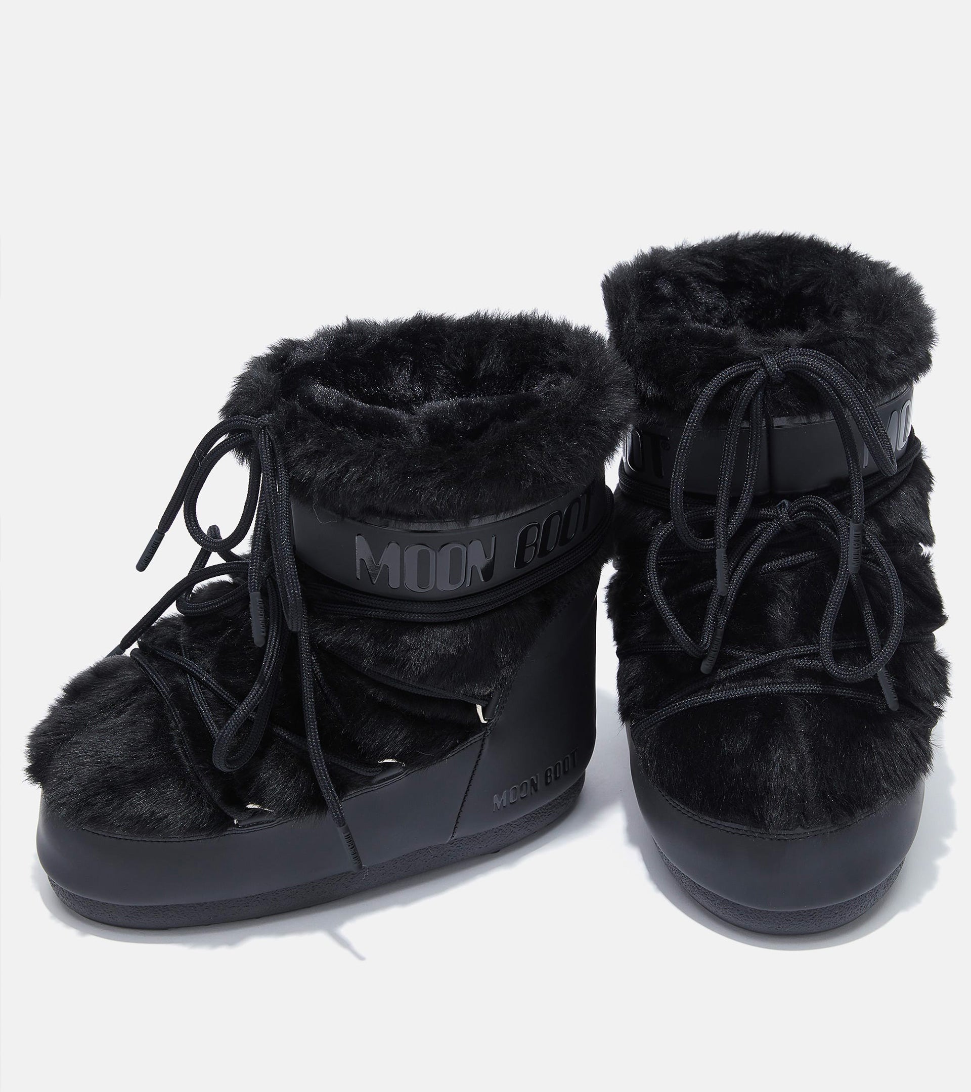 ICON LOW FAUX FUR BLACK