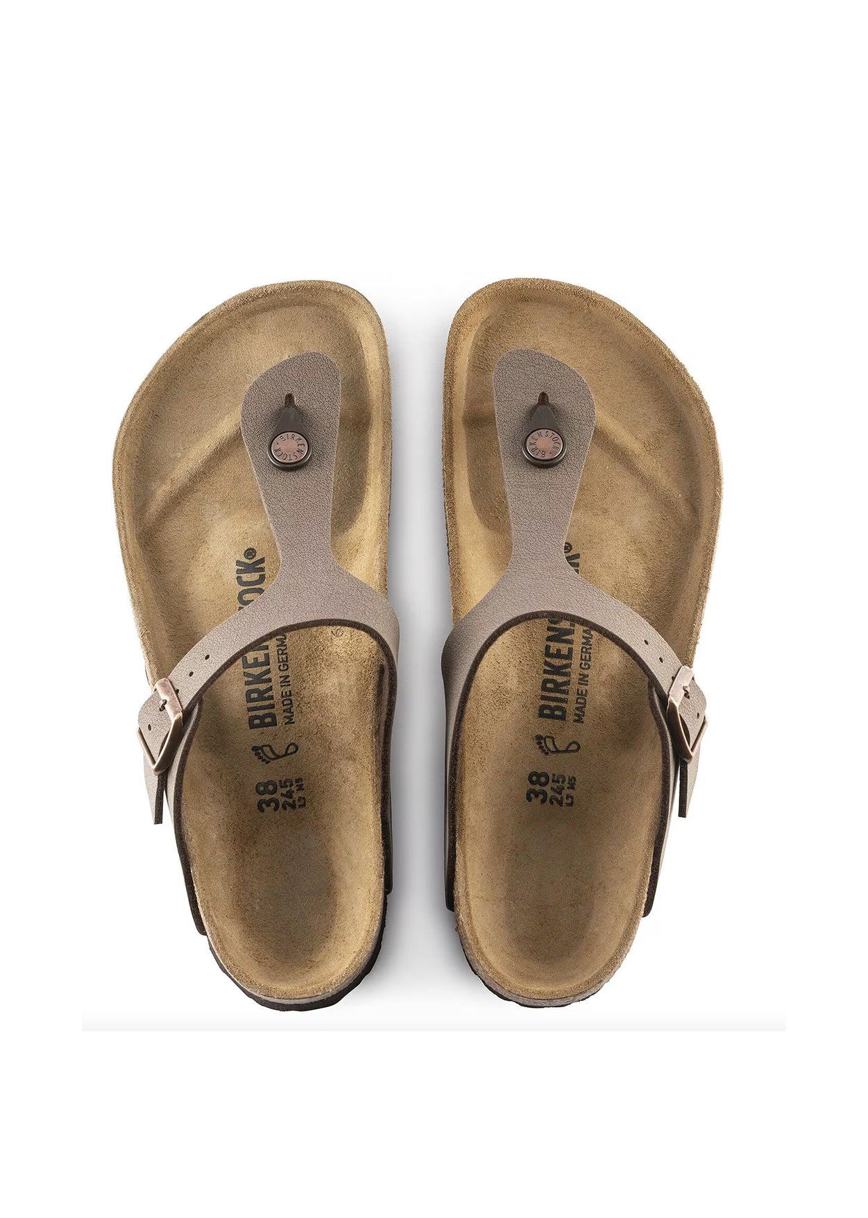 Gizeh Birko-Flor Nubuck - Mocha