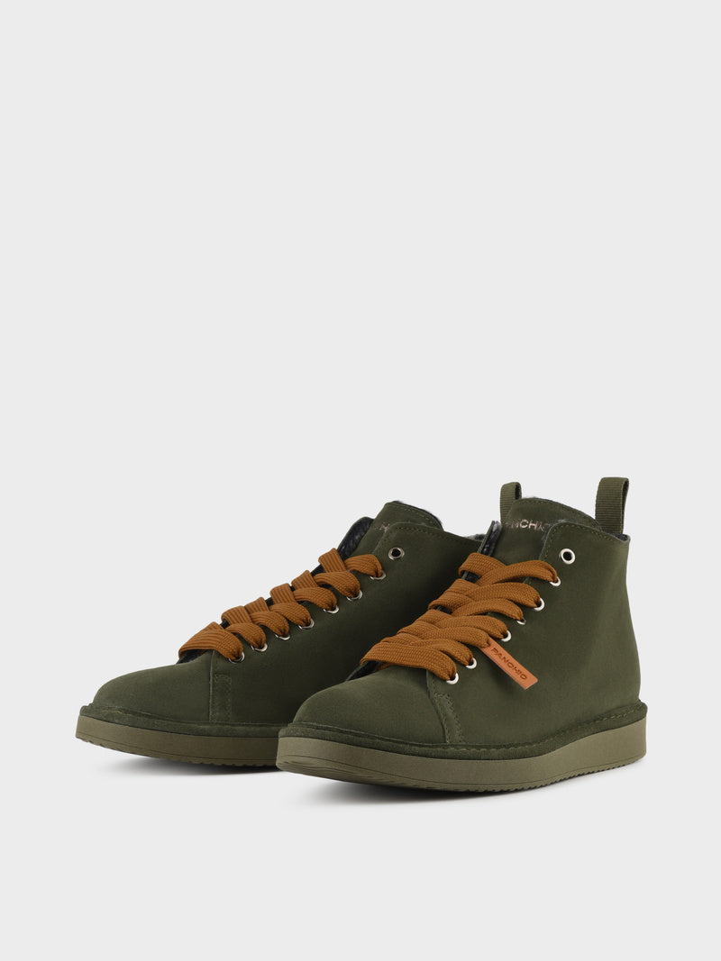 POLACCHINO UOMO P01 FUR VERDE MILITARE BROWN SUGAR