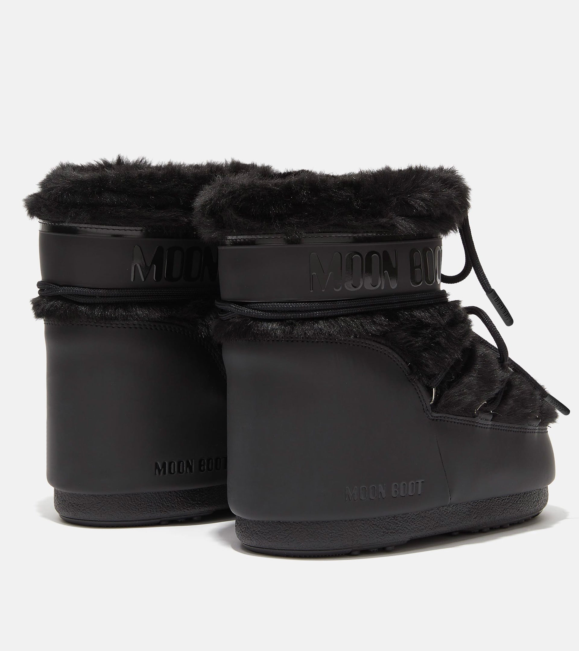 ICON LOW FAUX FUR BLACK